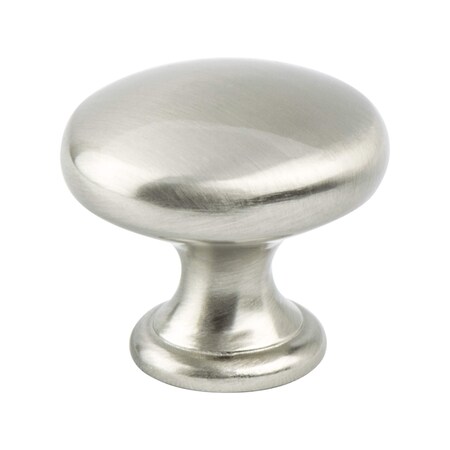 Berenson Contemporary Advantage Four Brushed Nickel Wide Round Knob 9432-4BPN-P